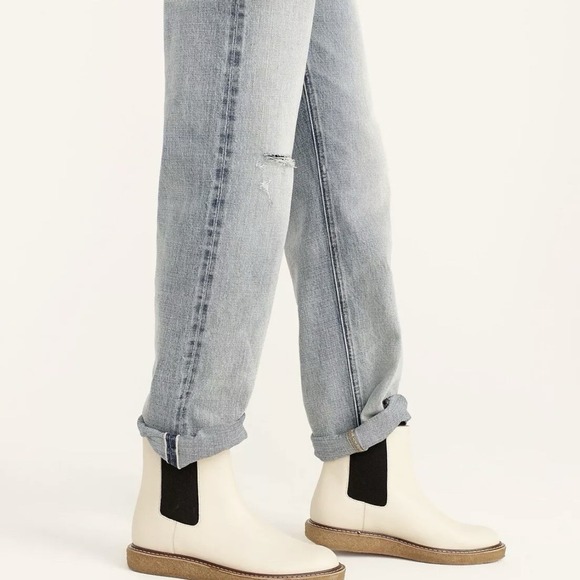 J.Crew Point Sur High Rise Straight Leg Jeans Light Wash Distressed Denim - Picture 3 of 9